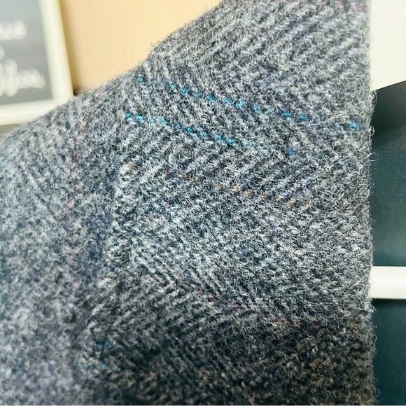 Adams Row by Richman 100% Pure Wool Men’s Blue/Gray Herringbone Blazer Sz 40R - Picture 9 of 11